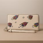 Coach - Billetera Cosmic Long Zip Around Wallet In Rocket Print