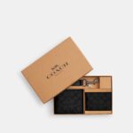 Coach - Gift Set 3 In 1 Box Billetera, Tarjetero y Llavero