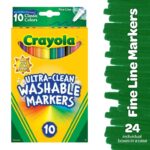 Crayola - Ultra-Clean Washable Markers x 10 Classic colors