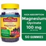 Nature Made - Glicinato de Magnesio Suplemento 100 mg x 50 Gomitas
